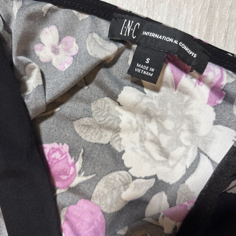 Womens SZ S razor back Floral Print Top tank Fairygrunge Whimsigoth - Picture 6 of 6